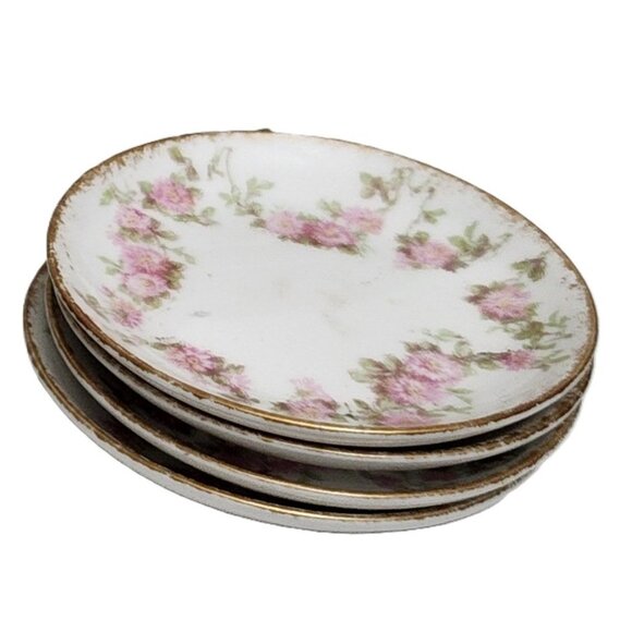 Antique CH Field Haviland Limoges GDA France Butter 4 Pat Dish Schleiger 195G - Picture 2 of 7